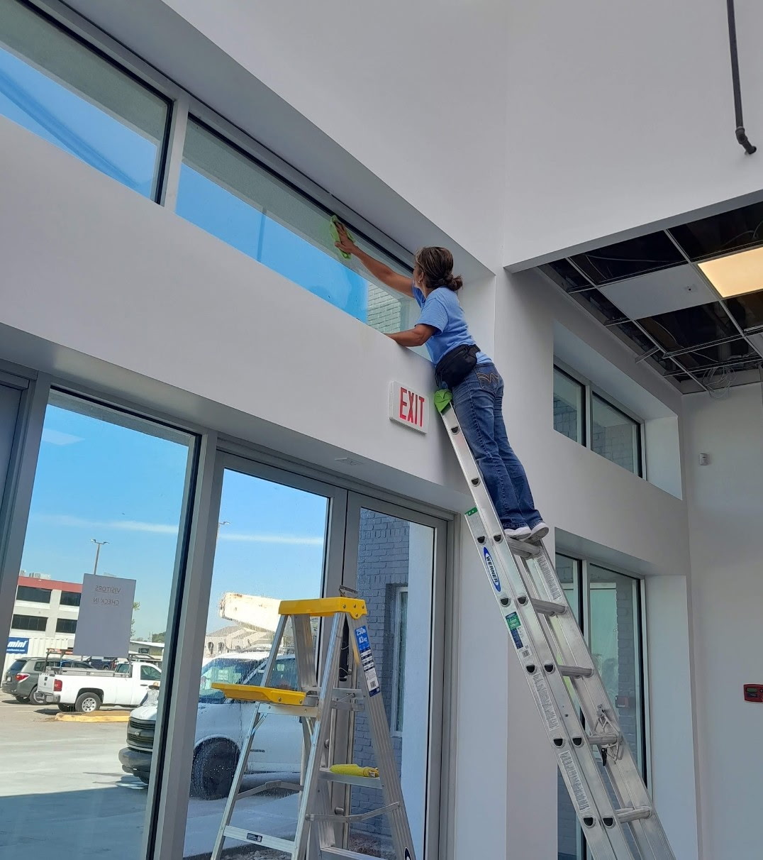 Cleaning team member