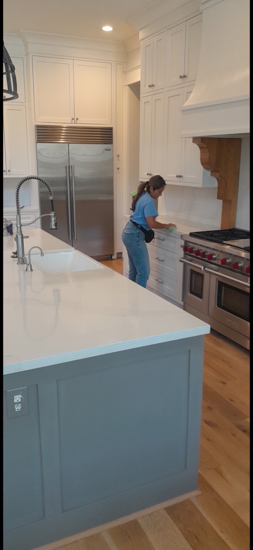 Cleaning team member